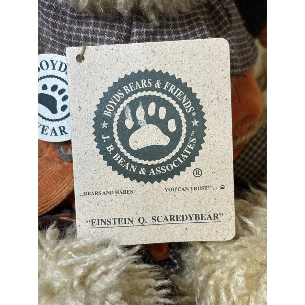 Boyd's Bears Einstein Q. Scaredybear Plush 10